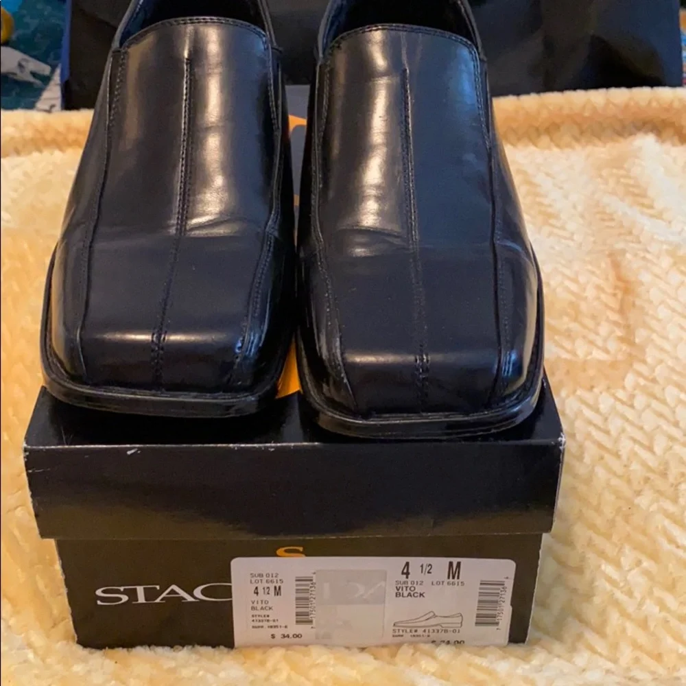 Stacy Adams Men’s Black Slip On Dress Shoes